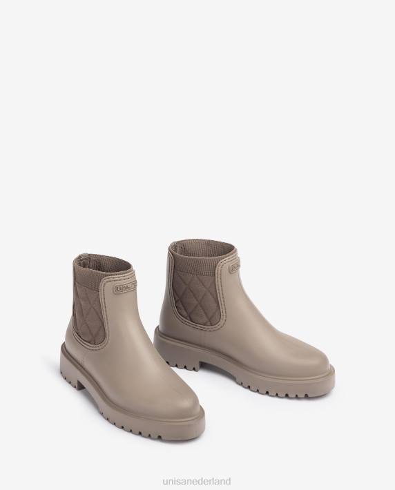 Unisa 02B0872 rubberen enkellaars vrouwen bruin