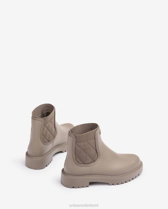 Unisa 02B0872 rubberen enkellaars vrouwen bruin