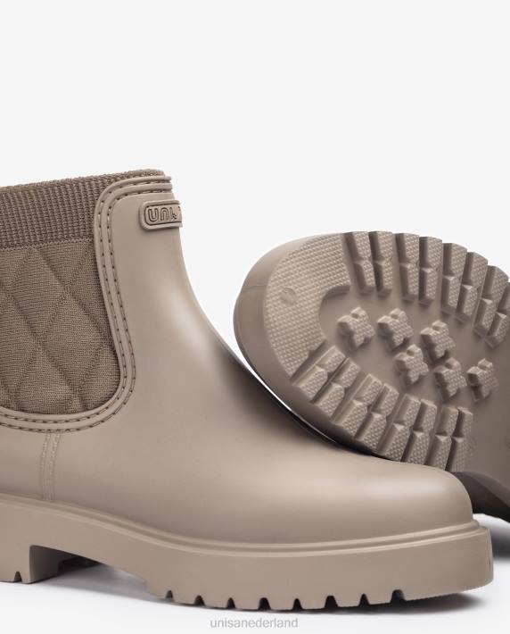 Unisa 02B0872 rubberen enkellaars vrouwen bruin
