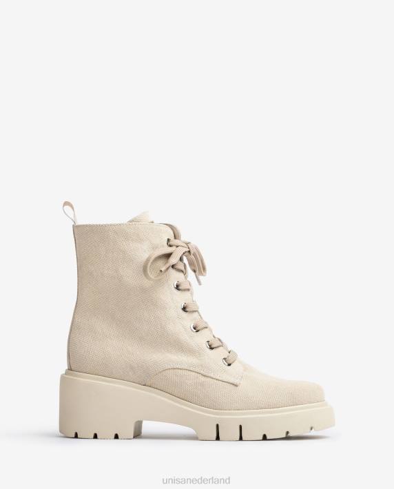 Unisa 02B0874 ecolino enkellaarsjes vrouwen wit