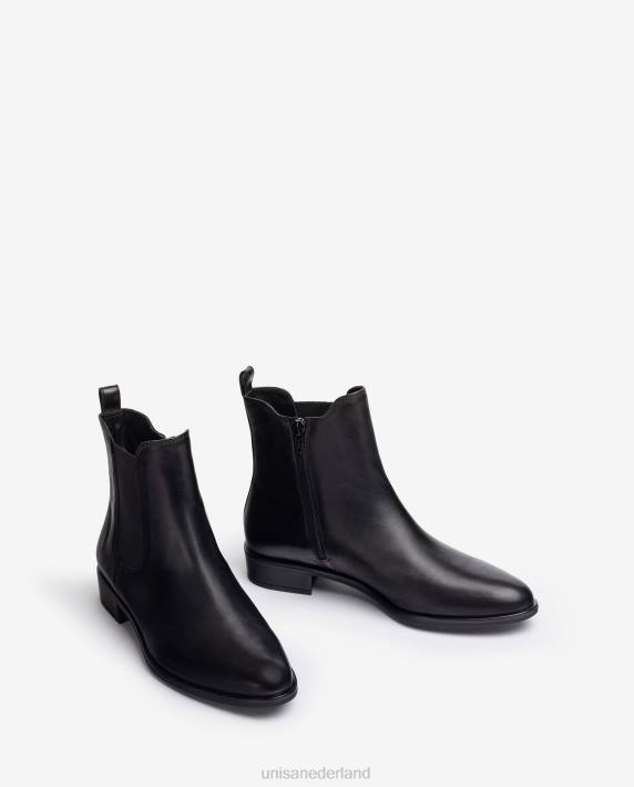 Unisa 02B0880 chelsea laars met ritssluiting vrouwen zwart