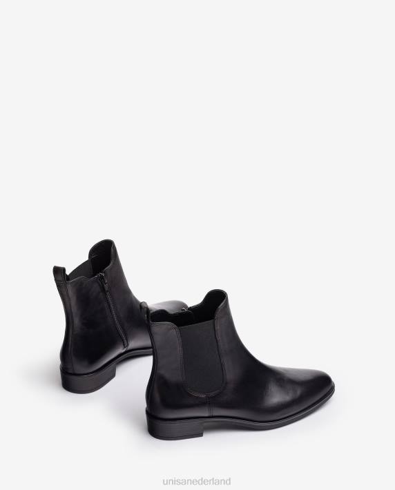 Unisa 02B0880 chelsea laars met ritssluiting vrouwen zwart