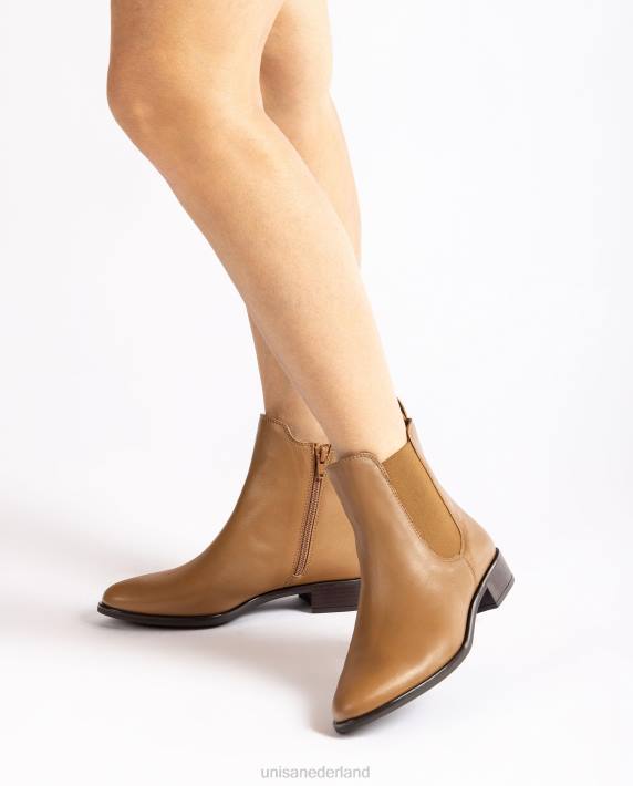 Unisa 02B0881 chelsea laars met ritssluiting vrouwen bruin