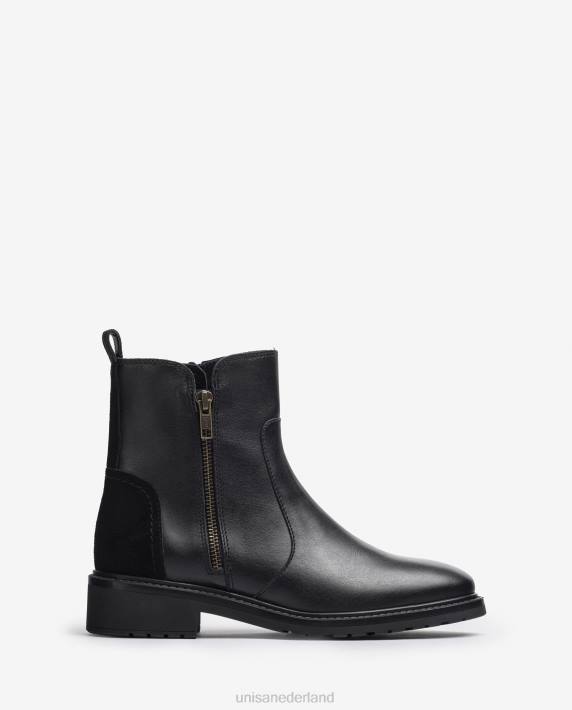 Unisa 02B0890 suède enkellaars met ritssluiting vrouwen mode