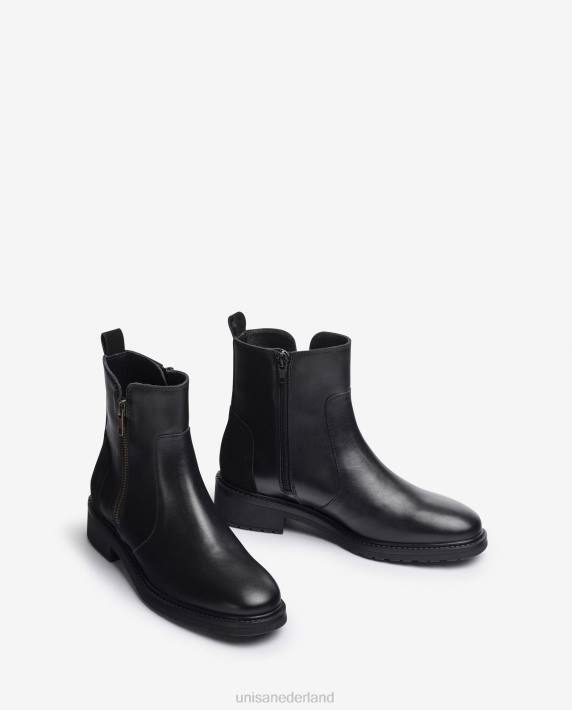 Unisa 02B0890 suède enkellaars met ritssluiting vrouwen mode