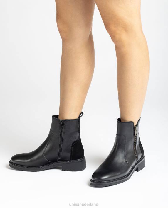 Unisa 02B0890 suède enkellaars met ritssluiting vrouwen mode