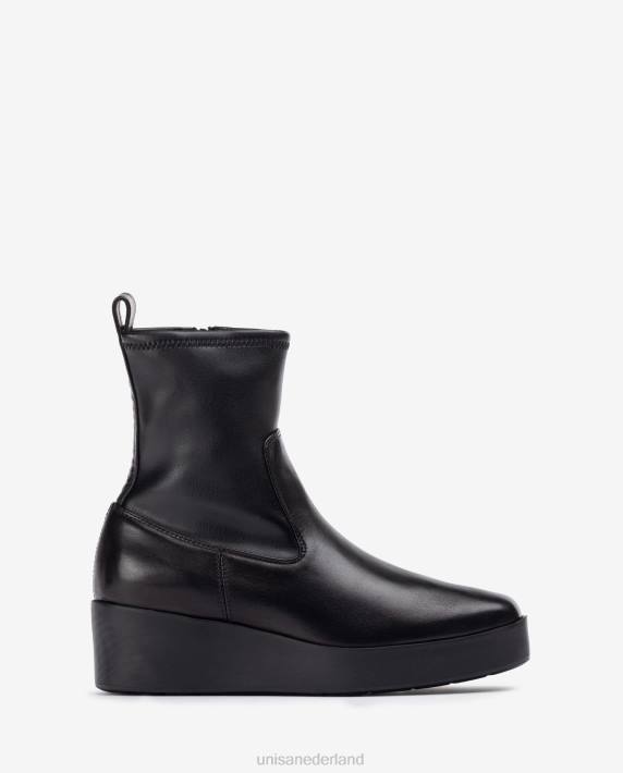 Unisa 02B0902 superlichte enkellaars met een kwart bovenlijn van stretchstof vrouwen bevallig