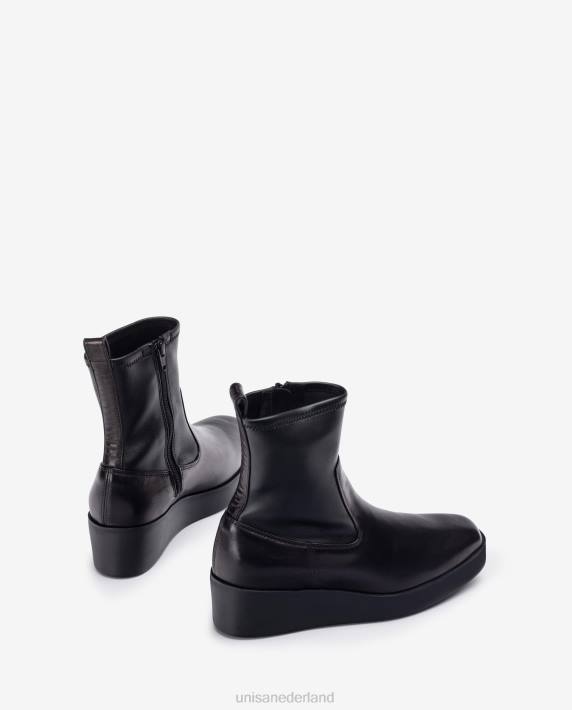 Unisa 02B0902 superlichte enkellaars met een kwart bovenlijn van stretchstof vrouwen bevallig