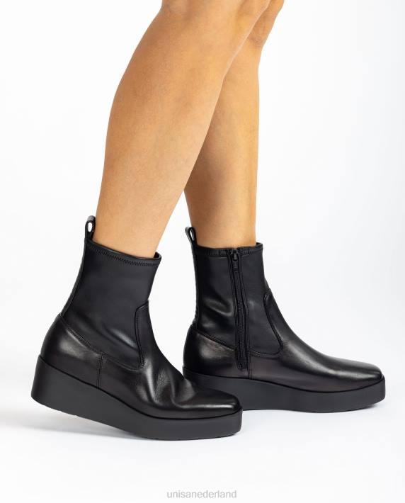 Unisa 02B0902 superlichte enkellaars met een kwart bovenlijn van stretchstof vrouwen bevallig