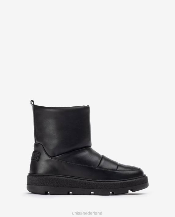 Unisa 02B0903 après-ski enkellaarsjes vrouwen zwart