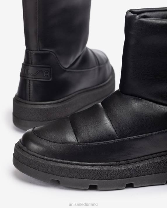 Unisa 02B0903 après-ski enkellaarsjes vrouwen zwart