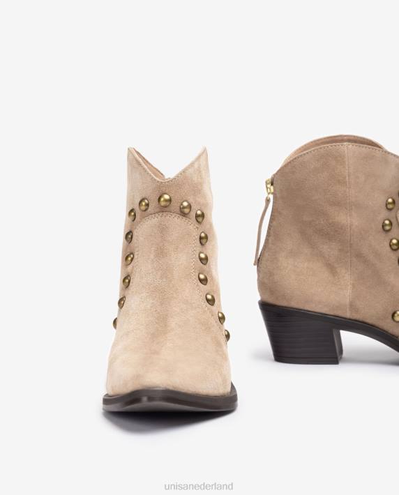 Unisa 02B0913 Enkellaarsje in cowboystijl met studs vrouwen mode