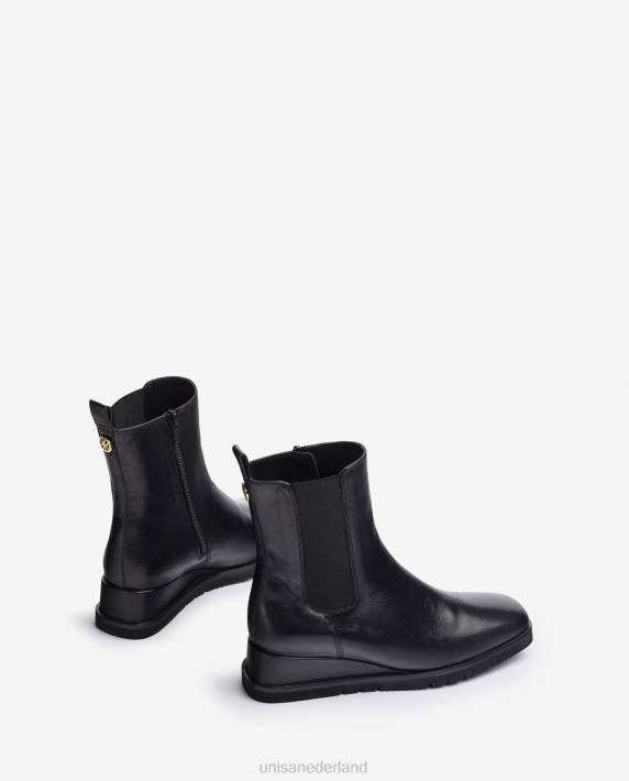 Unisa 02B0914 enkellaarsje met sleehak en zijvouw vrouwen mode