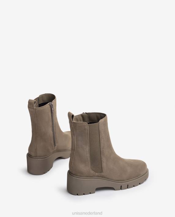 Unisa 02B0926 chelsea laars met ritssluiting vrouwen bevallig