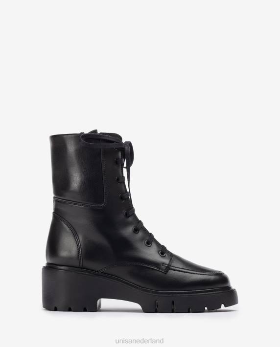 Unisa 02B0929 enkellaarsje met trackzool en veters vrouwen bevallig