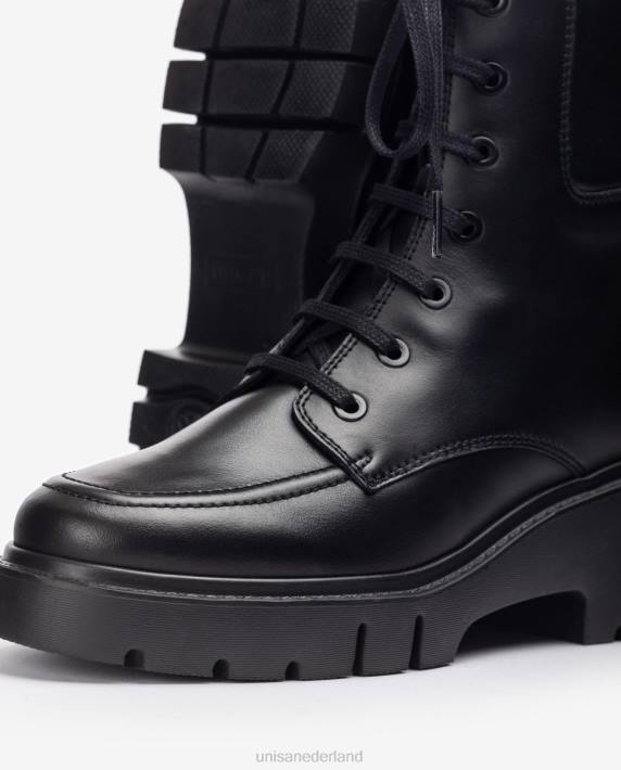 Unisa 02B0929 enkellaarsje met trackzool en veters vrouwen bevallig