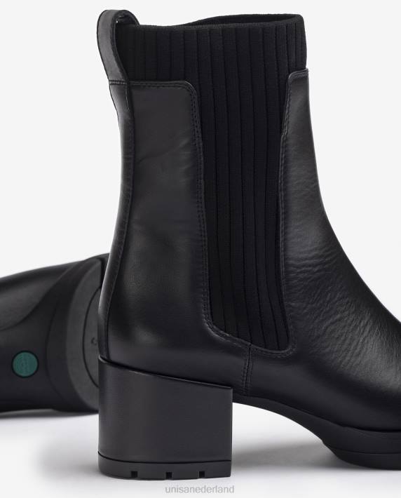 Unisa 02B0939 leren enkellaars met een geribbelde sok kinderen mode