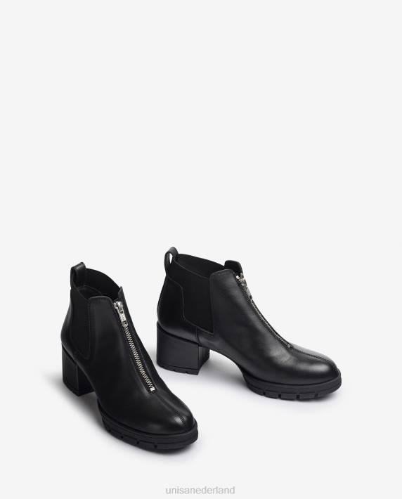 Unisa 02B0941 enkellaarsje met ritssluiting en zijsplitten vrouwen bevallig