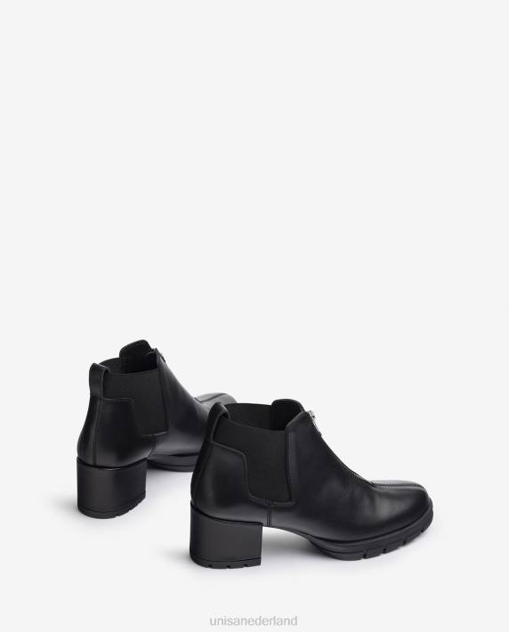 Unisa 02B0941 enkellaarsje met ritssluiting en zijsplitten vrouwen bevallig