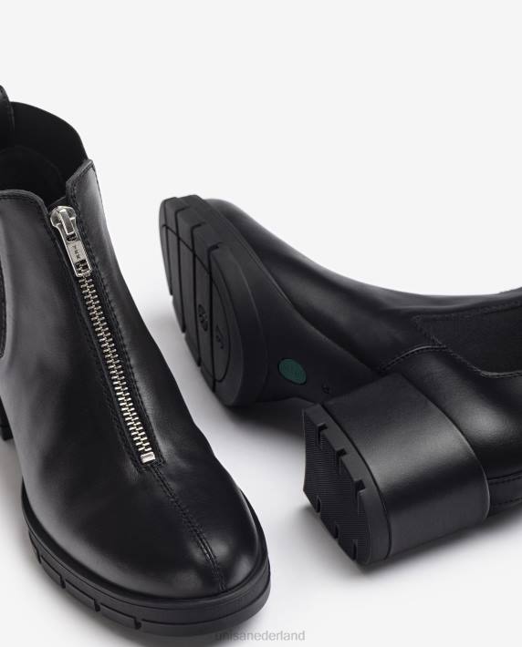 Unisa 02B0941 enkellaarsje met ritssluiting en zijsplitten vrouwen bevallig