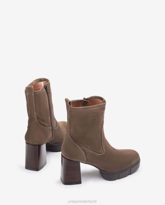 Unisa 02B0951 enkellaarsje met een hak en een trackplateau vrouwen mode