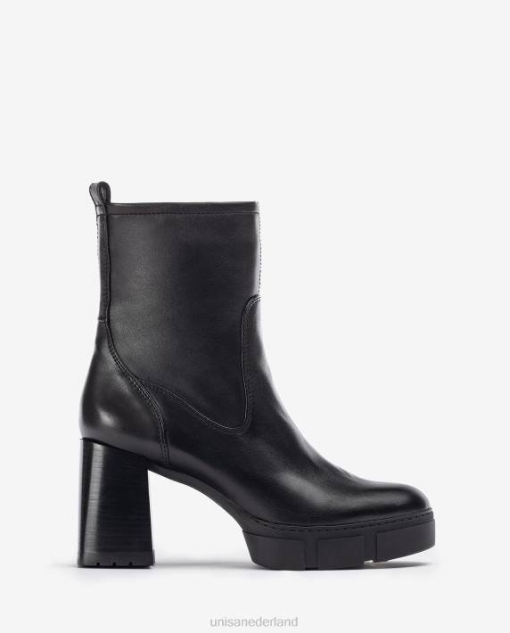 Unisa 02B0952 enkellaarsje met een hak en een trackplateau vrouwen bevallig