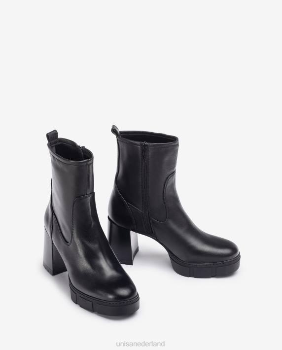 Unisa 02B0952 enkellaarsje met een hak en een trackplateau vrouwen bevallig