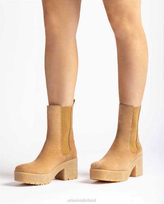 Unisa 02B0954 suède enkellaarzen in chelsea-stijl kinderen bevallig