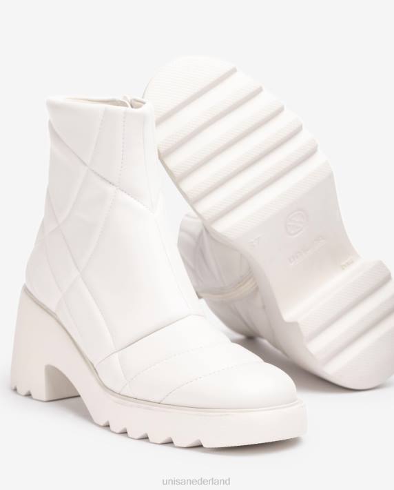 Unisa 02B0960 superlichte gewatteerde enkellaars vrouwen wit
