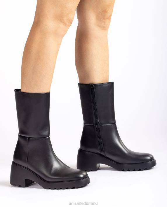 Unisa 02B0967 leren enkellaars met rubberen zool vrouwen mode