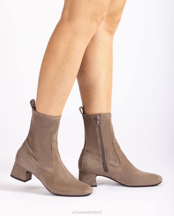 Unisa 02B0971 enkellaars met vierkante neus vrouwen bruin