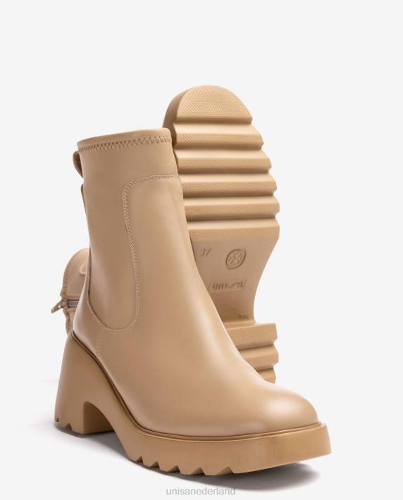 Unisa 02B0980 superlichte enkellaars met een kwart bovenlijn van stretchstof vrouwen mode