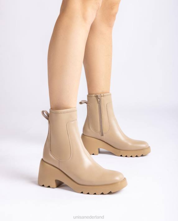 Unisa 02B0980 superlichte enkellaars met een kwart bovenlijn van stretchstof vrouwen mode