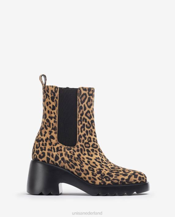 Unisa 02B0985 enkellaarsje met zijvouwen en een ritssluiting vrouwen bevallig