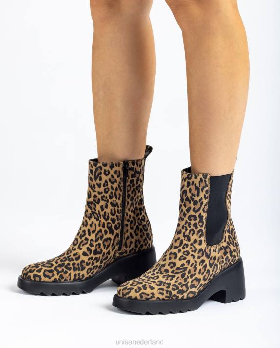 Unisa 02B0985 enkellaarsje met zijvouwen en een ritssluiting vrouwen bevallig