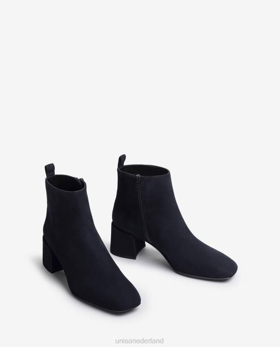 Unisa 02B0987 enkellaarsje met brede hak vrouwen blauw