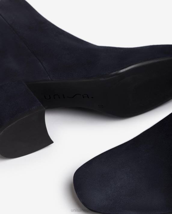 Unisa 02B0987 enkellaarsje met brede hak vrouwen blauw