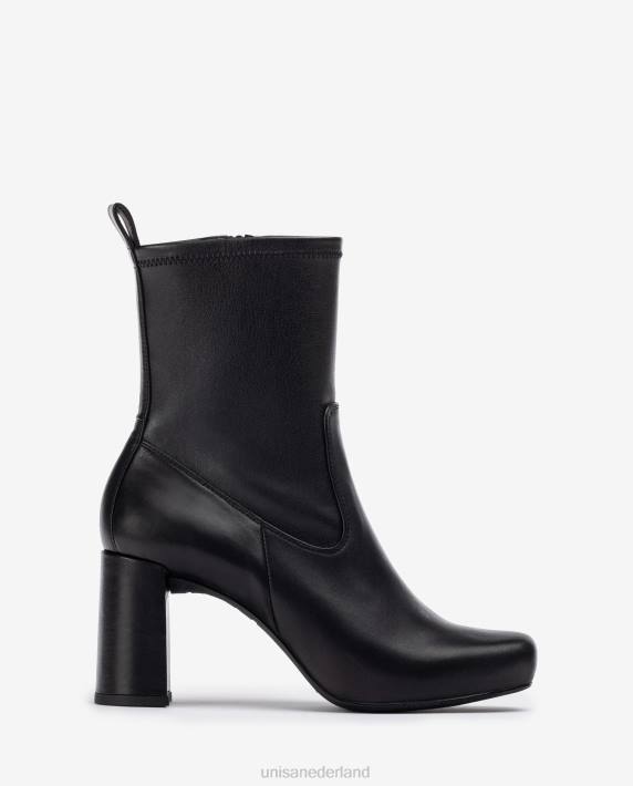 Unisa 02B0998 enkellaars met vierkante neus vrouwen bevallig