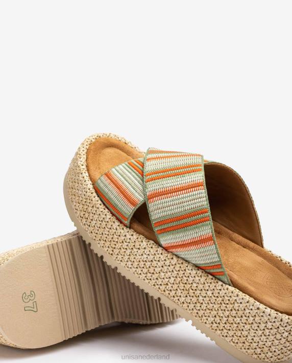 Unisa 02B0803 sandaal met bandjes vrouwen groente