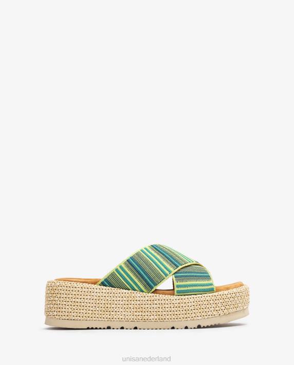 Unisa 02B0804 sandaal met bandjes vrouwen groente