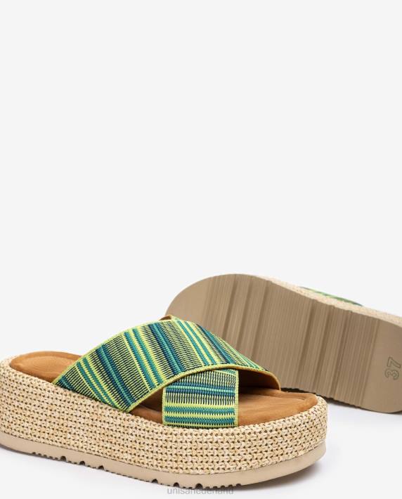 Unisa 02B0804 sandaal met bandjes vrouwen groente