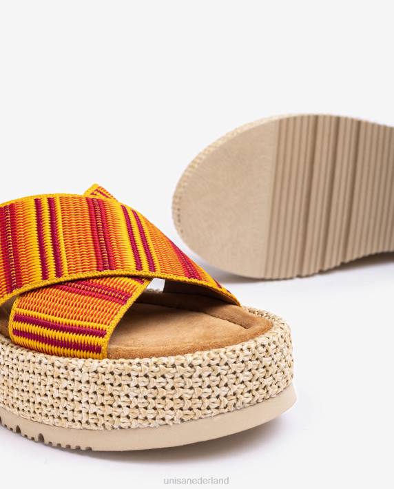 Unisa 02B0805 sandaal met bandjes vrouwen oranje