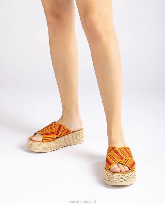 Unisa 02B0805 sandaal met bandjes vrouwen oranje