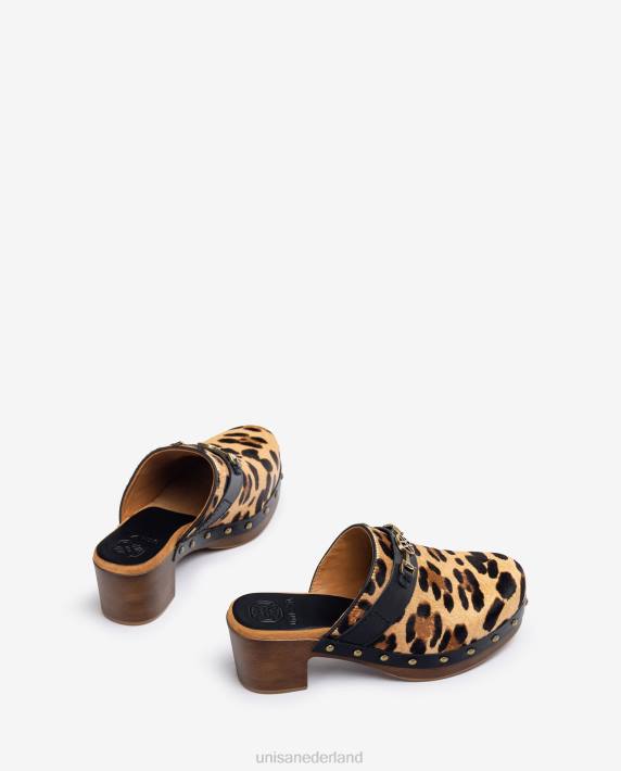 Unisa 02B0820 bedrukte klomp met een monogram vrouwen mode