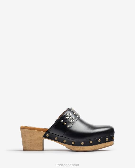 Unisa 02B0821 muilezel met noppen vrouwen zwart