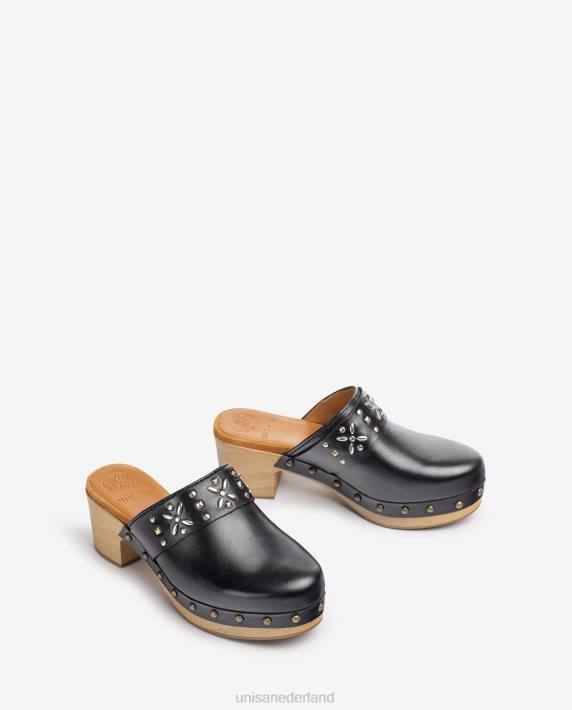 Unisa 02B0821 muilezel met noppen vrouwen zwart