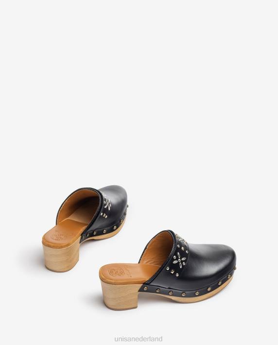 Unisa 02B0821 muilezel met noppen vrouwen zwart
