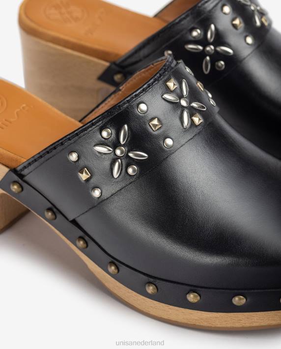 Unisa 02B0821 muilezel met noppen vrouwen zwart