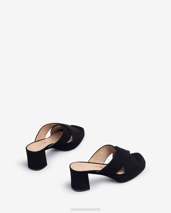 Unisa 02B0824 suède sandaal met bandjes vrouwen mode