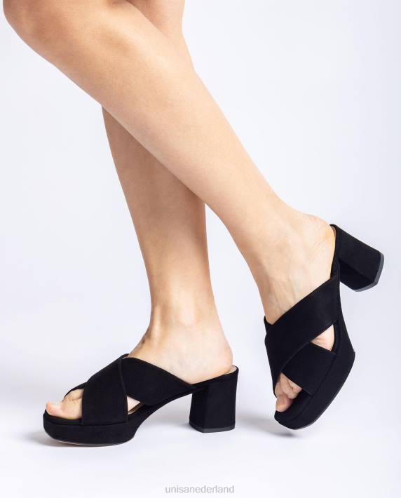 Unisa 02B0824 suède sandaal met bandjes vrouwen mode